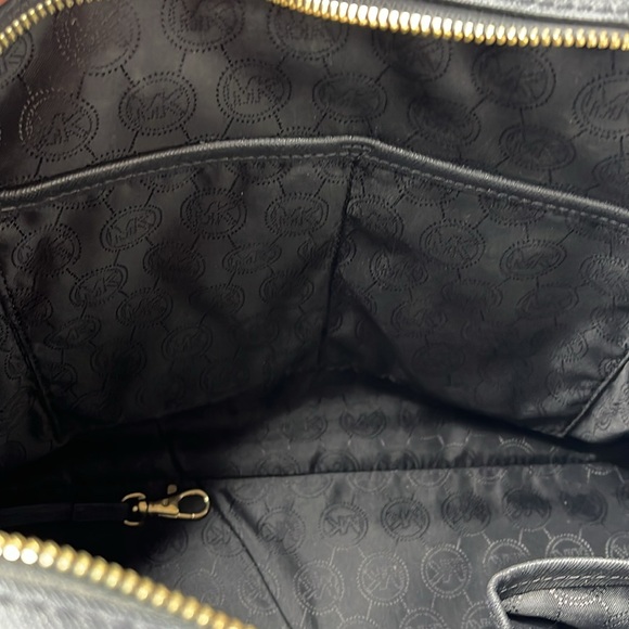 Michael Kors Satchel Black Saffiano Leather Bag, Cindy Large Dome - EUC - Picture 10 of 12